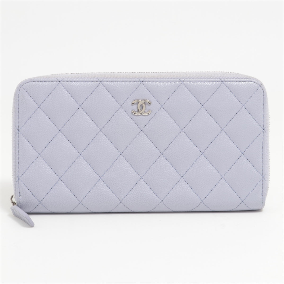 Chanel Caviar Classic Long Zipped Wallet in Light Purple - Luxury Leather Wallet for Women, Perfect for Everyday Use & Special Occasions