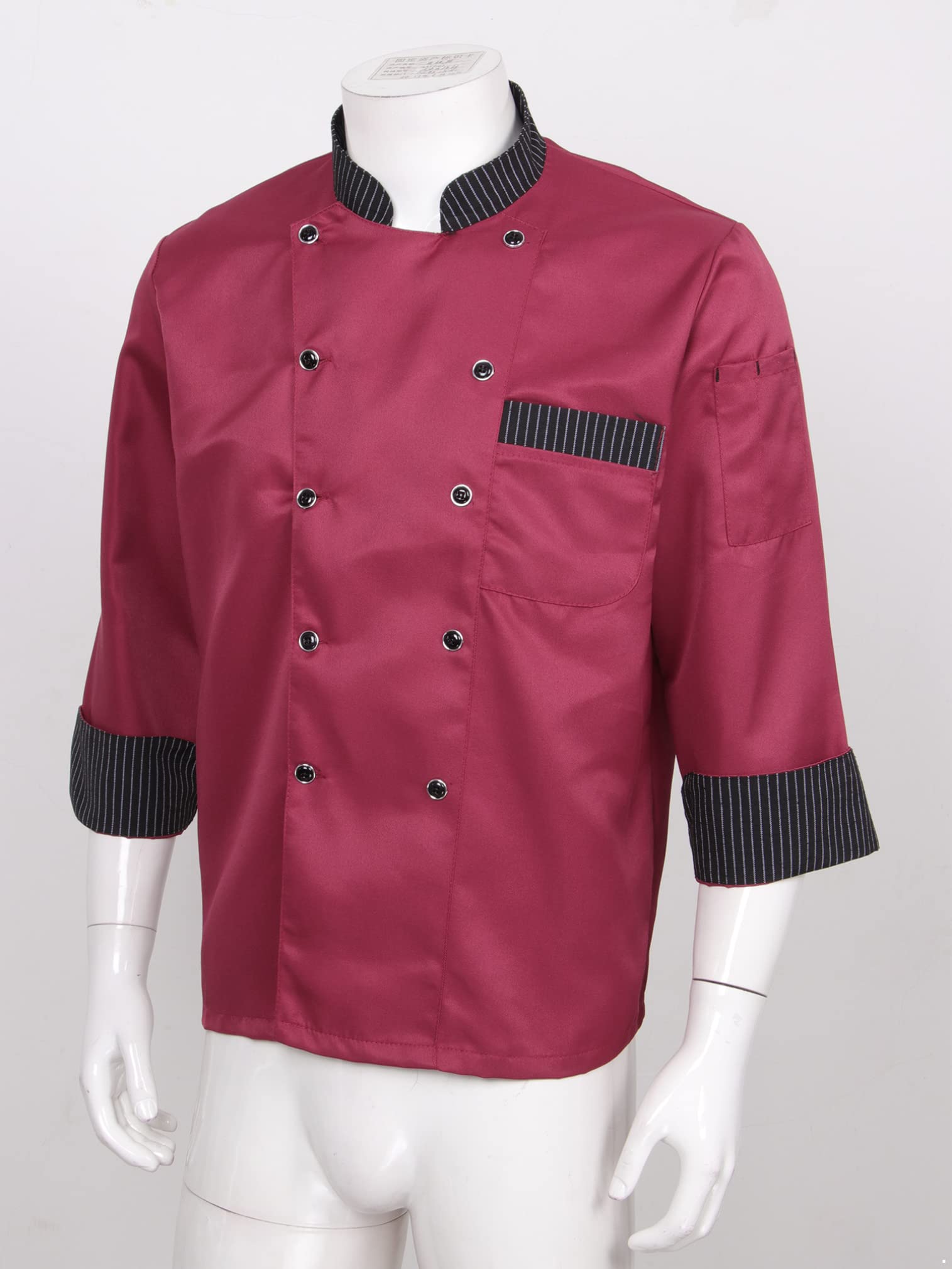 Premium Unisex Chef Jacket with Letter Embroidery - Professional Kitchen Uniform for Men & Women - Ideal for Restaurants, Cooking Classes & Culinary Events