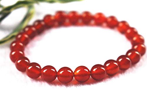 Natural Red Agate Beaded Bracelet - 6mm 8mm 10mm 12mm Sizes - Wholesale Gemstone Jewelry for Women - Perfect for Yoga, Meditation & Boho Fashion Accessories