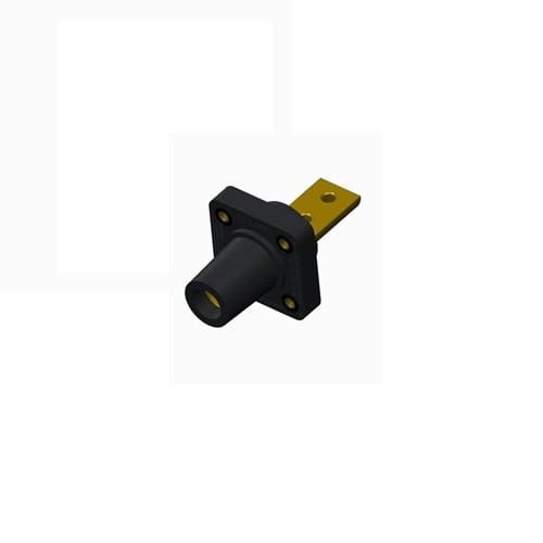 Marinco 400A 90 Degree Panel Mount Battery Cable Connector - 2/0 & 4/0 AWG - Heavy Duty Marine & RV Electrical Connection for Boats, Solar Systems, and Off-Grid Power Applications