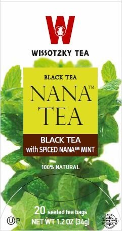 Wissotzky Tea Black Tea with Spiced Nana Mint - 20 Tea Bags | Premium Herbal Tea Blend for Relaxation & Digestion | Perfect for Afternoon Tea, Stress Relief & Cold Weather Comfort