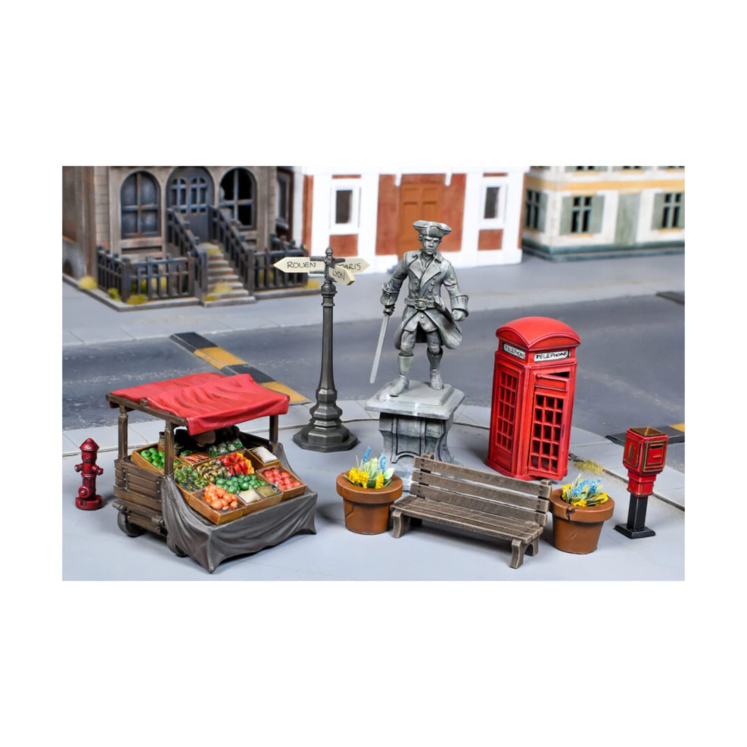 Mantic Games Terrain Crate: Town Square - 28mm Miniature Scenery for Tabletop RPG & Wargaming - Perfect for D&D, Warhammer & Fantasy Battles
