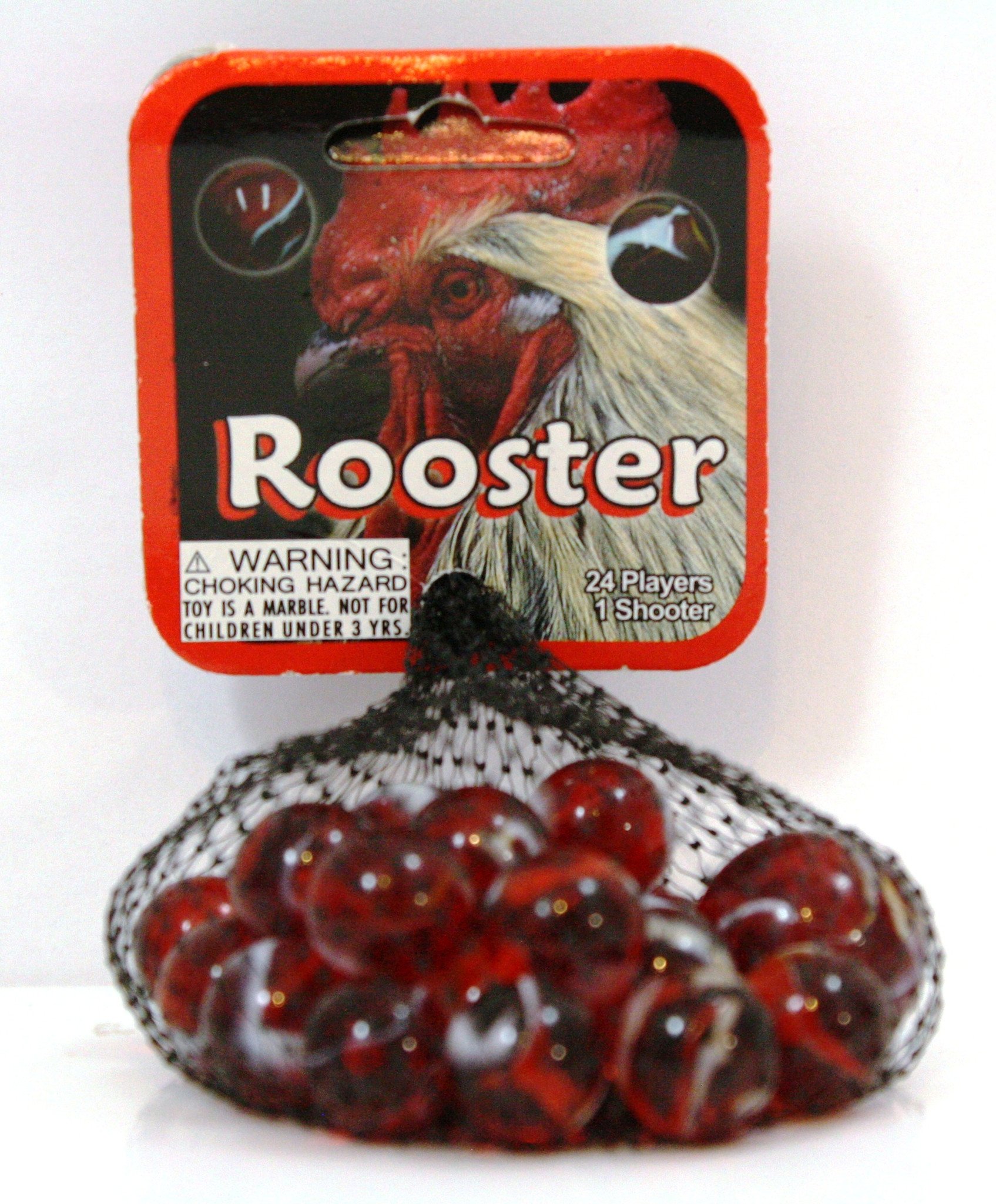Rooster Marbles - Vintage Glass Marbles for Collectors & Kids | Perfect for Home Decor, Games & Gifts