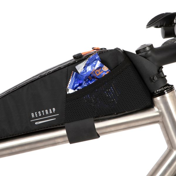 Restrap Race Top Tube Bag - Lightweight & Waterproof Bike Storage for Road & Mountain Biking - Perfect for Phone, Keys & Snacks on Cycling Adventures