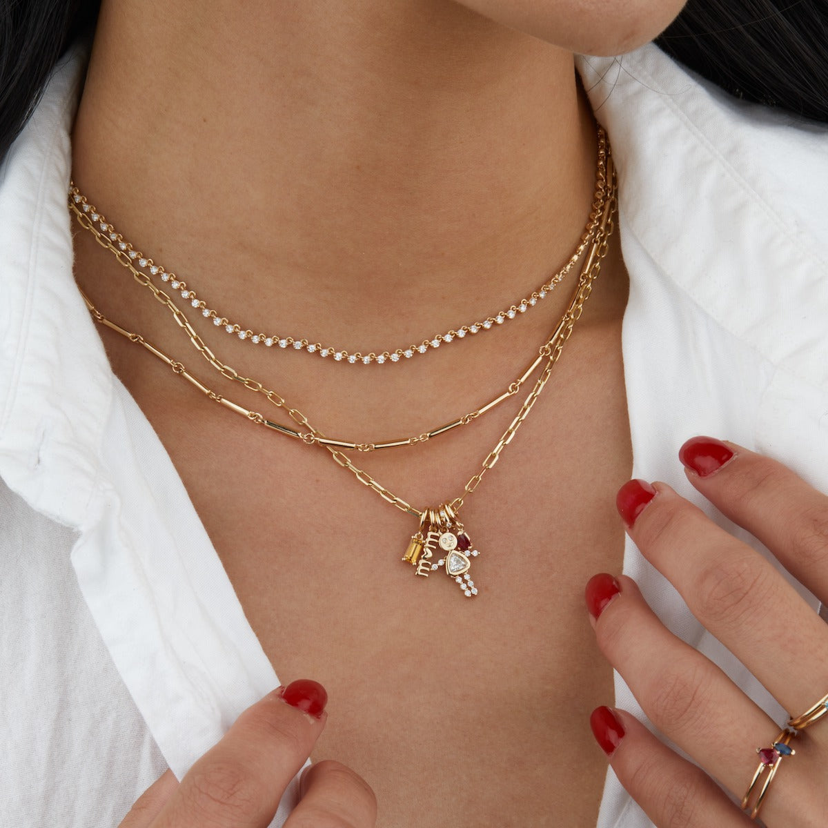Lulu & Lox Elegant Charm Necklace for Women - Dainty Gold Pendant Jewelry Gift for Her - Perfect for Valentine's Day, Anniversary & Birthday Presents
