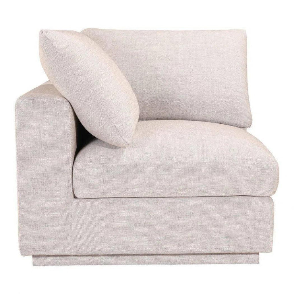 5-Piece Taupe Fabric Modular Sofa Set - Modern Sectional Couch for Living Room, Lounge & Family Room Comfort