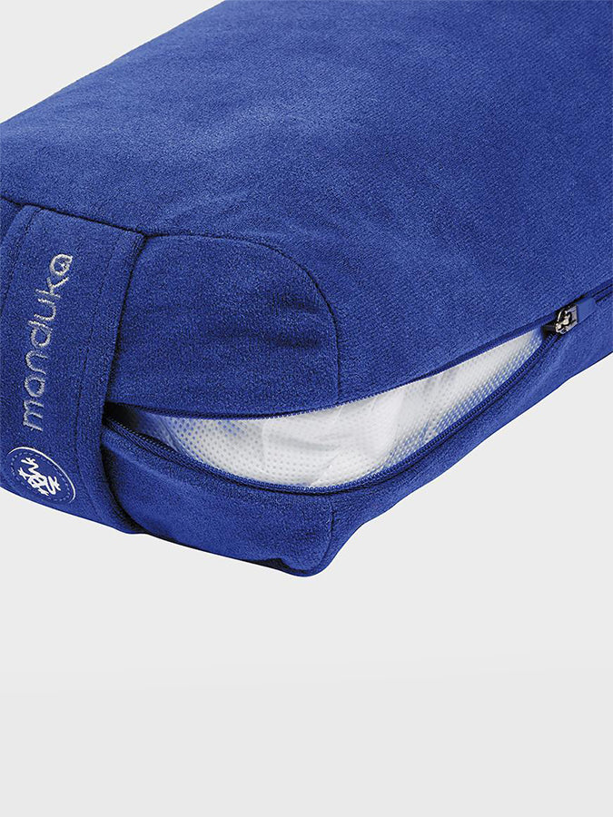 Manduka Lean Enlight Technology Meditation Bolster Cushion - Premium Yoga & Meditation Support for Home, Studio & Travel - Ideal for Back Pain Relief & Relaxation