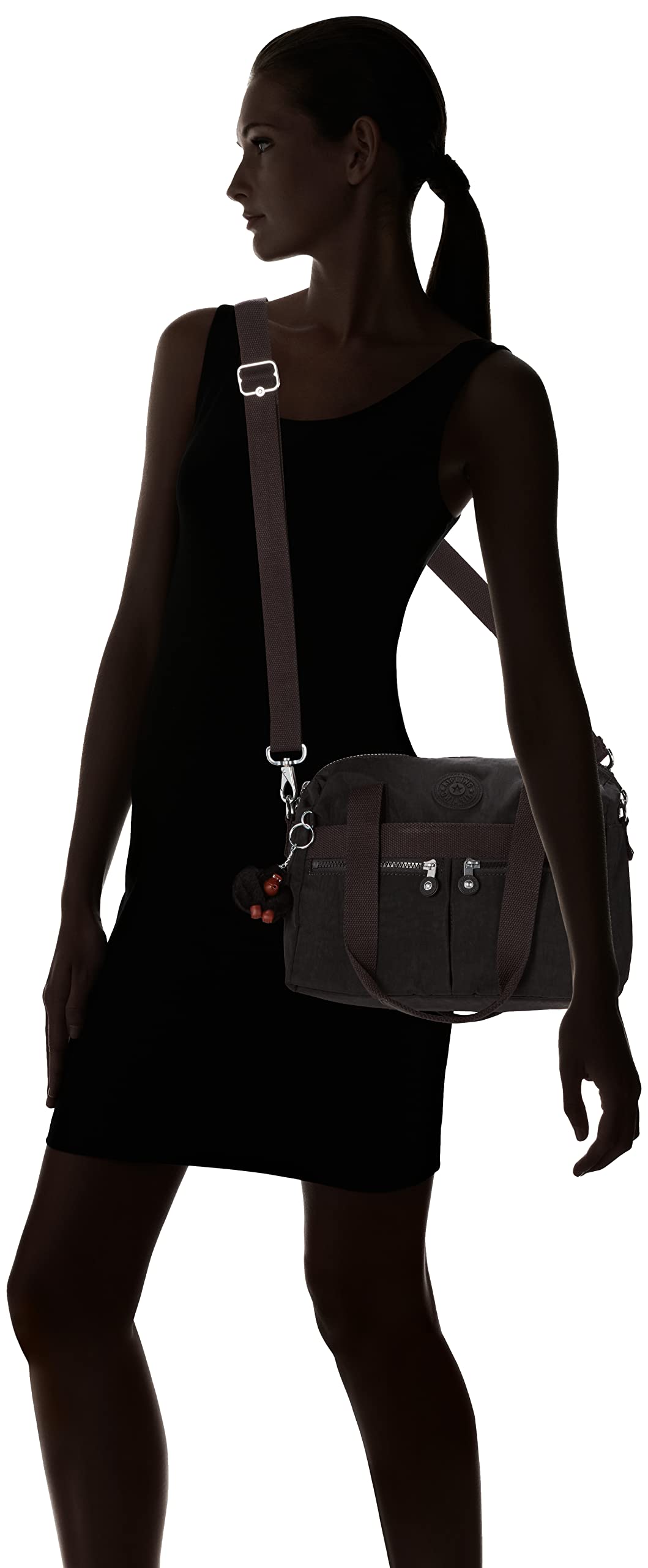 Kipling Women's Klara Handbag - Stylish Crinkle Nylon Purse with Removable Shoulder Strap & Dual Carry Handles | Perfect for Work, Travel & Everyday Use | Organize Your Essentials in Style