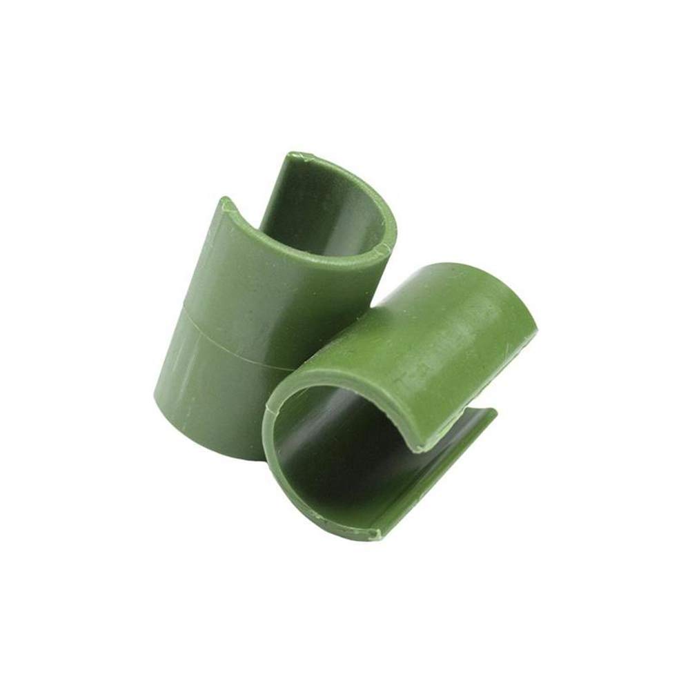 10pcs Green Adjustable Plant Trellis Connectors - 20mm Plastic Garden Pipe Clips for Vine Supports, Stakes & Gardening Brackets - Perfect for Tomatoes, Cucumbers & Climbing Plants