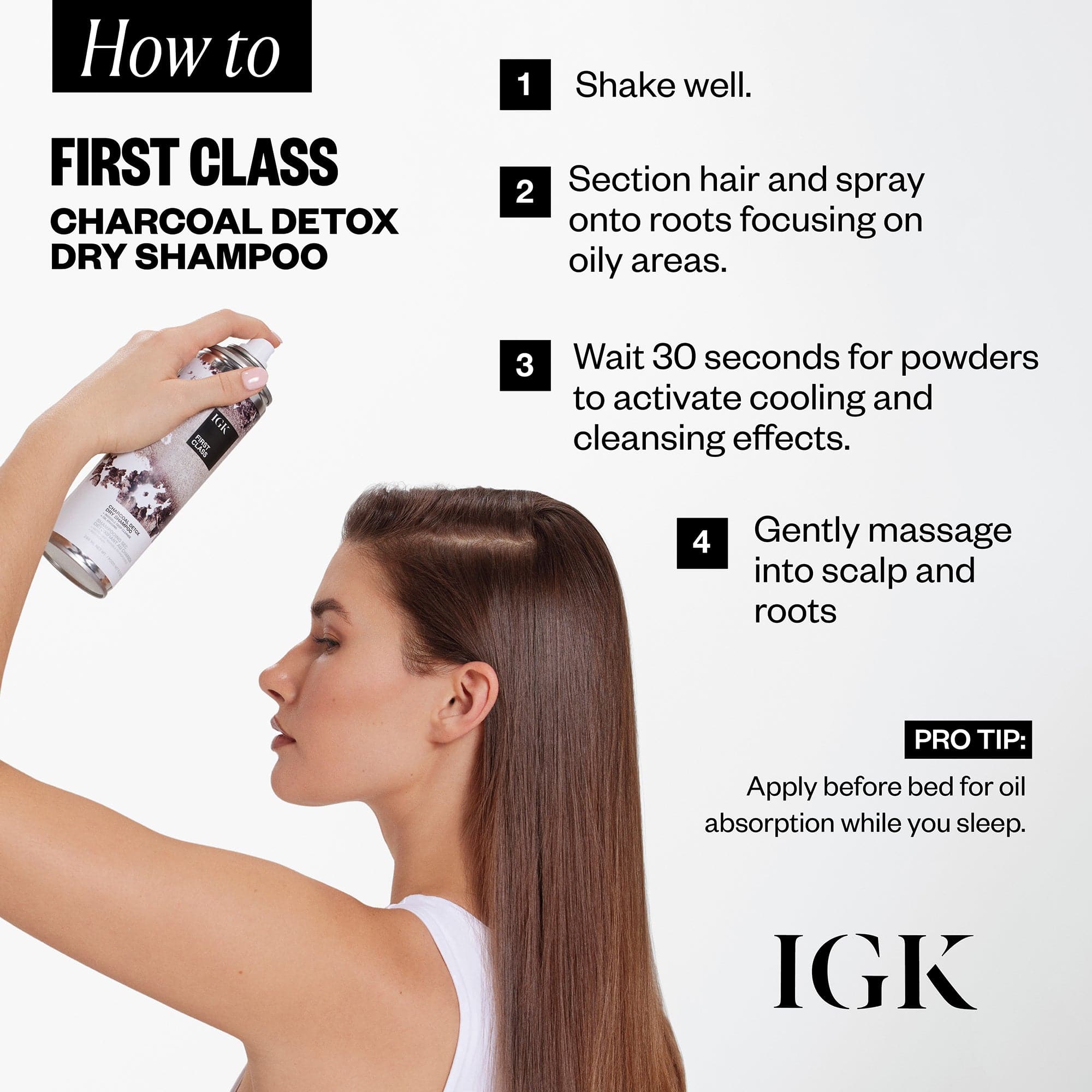 Best First Class Dry Shampoo for Oily Hair - Volumizing & Refreshing Spray - Travel Size for On-the-Go Use - Perfect for Gym, Work & Outdoor Activities
