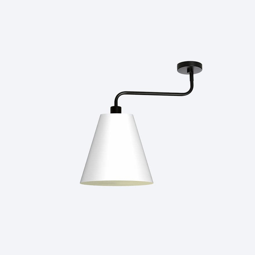 HUGO Modern Ceiling and Wall Light with Interchangeable Cambio Shades - Perfect for Living Room, Bedroom, and Office Lighting