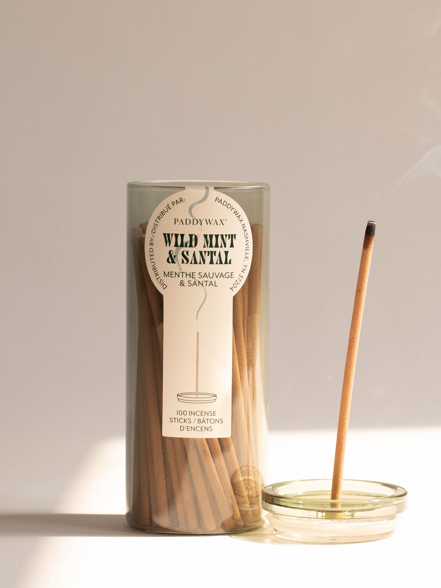 Paddywax Haze Incense - Wild Mint & Sandalwood Aromatherapy Sticks for Relaxation, Meditation & Home Fragrance