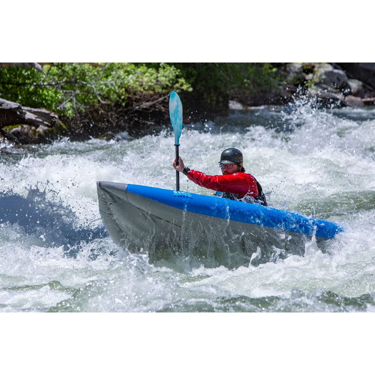 Aire Outfitter 1 Person Kayak - Lightweight Inflatable Kayak for Adults - Yellow - Perfect for Lakes, Rivers & Recreational Paddling
