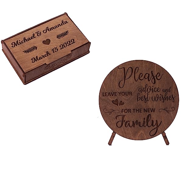 Customizable Guest Books, Drop Boxes & Notebooks - Add Optional Features & Personalization for Weddings, Events & Special Occasions