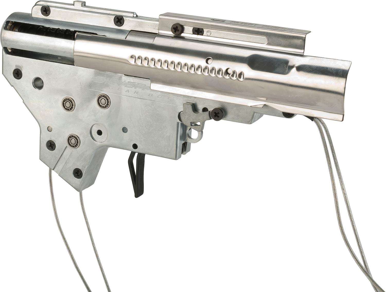APS Silver Edge 8mm Ver.2 AEG Airsoft Gearbox - Rear Wired for High-Performance Airsoft Battles and Tactical Training