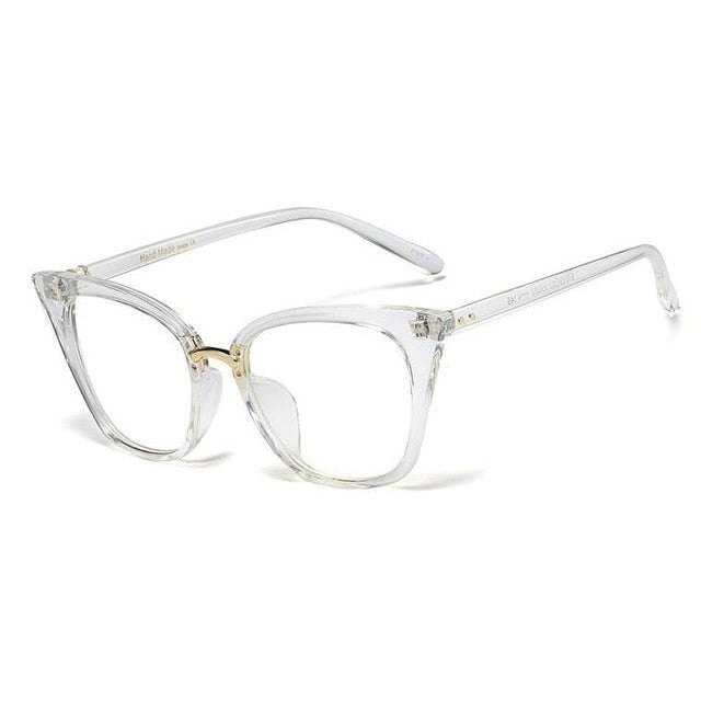 Stylish Sallie Cat Eye Glasses Frames for Women - Trendy Retro Optical Eyewear with UV Protection - Perfect for Reading, Working & Fashion Accessories