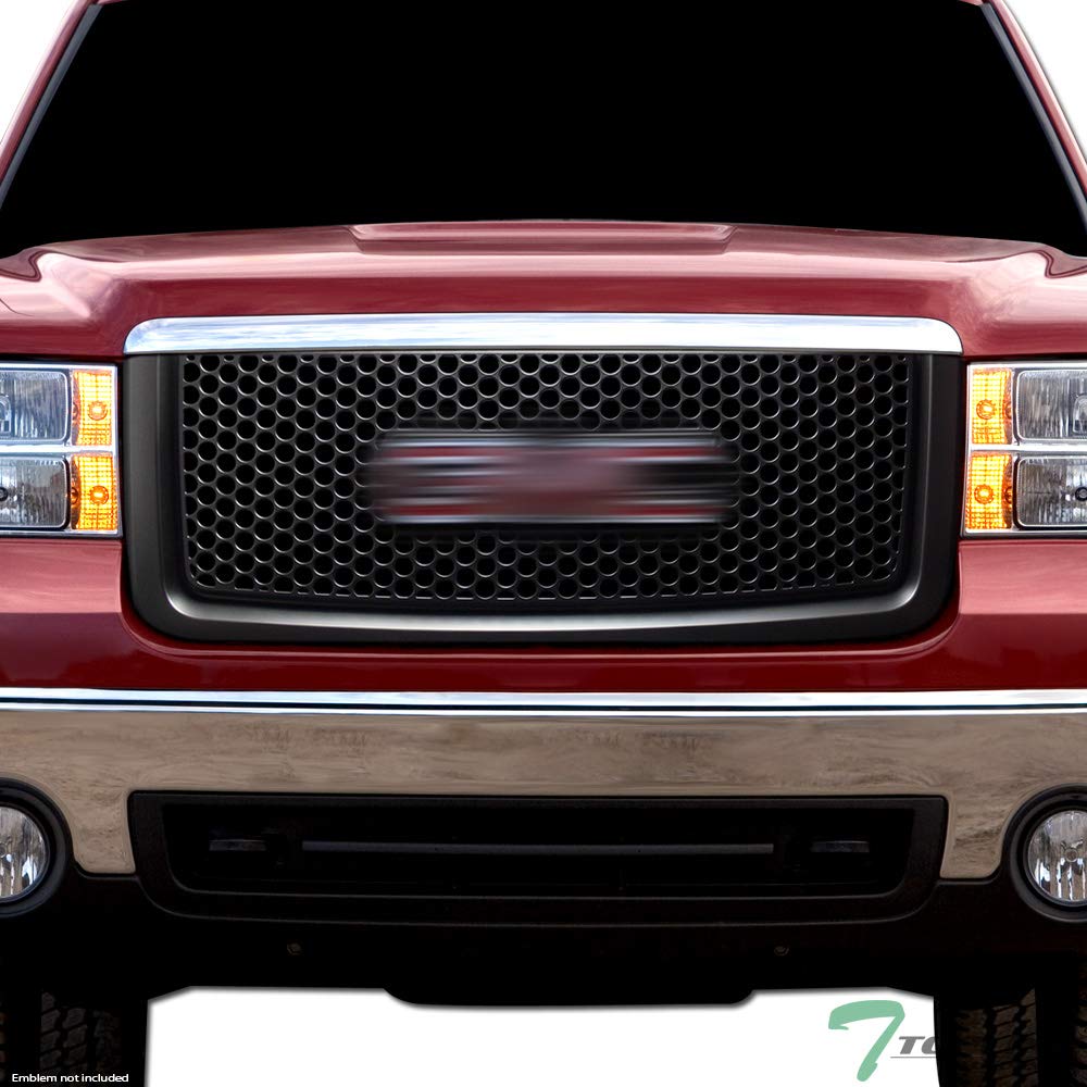 Black ABS Mesh Front Bumper Grill for GMC Sierra Denali - Durable & Stylish Upgrade for Off-Road & Urban Driving