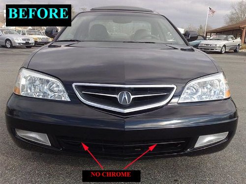 ACURA CL 2001-2003 Chrome Front Grille Kit - Compatible with 2002 01 02 03 Type-S Models | Upgrade Your Car's Style for Street & Show