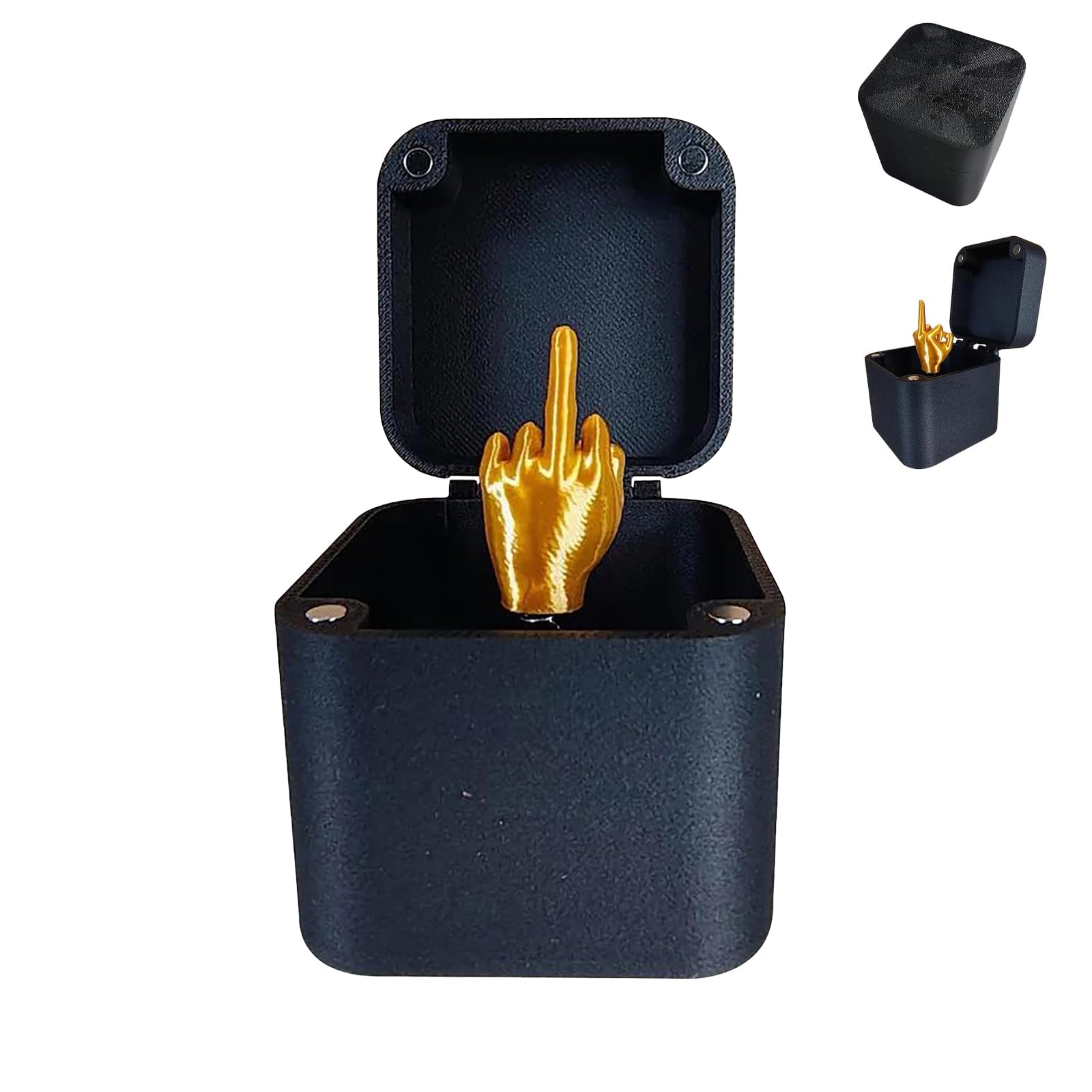 Funny Middle Finger Surprise Gift Box - Novelty Prank Gifts for Adults, Office Desk Decor & Hilarious Gag Present (1 Piece) - Perfect for Birthdays, White Elephant Parties & Pranks