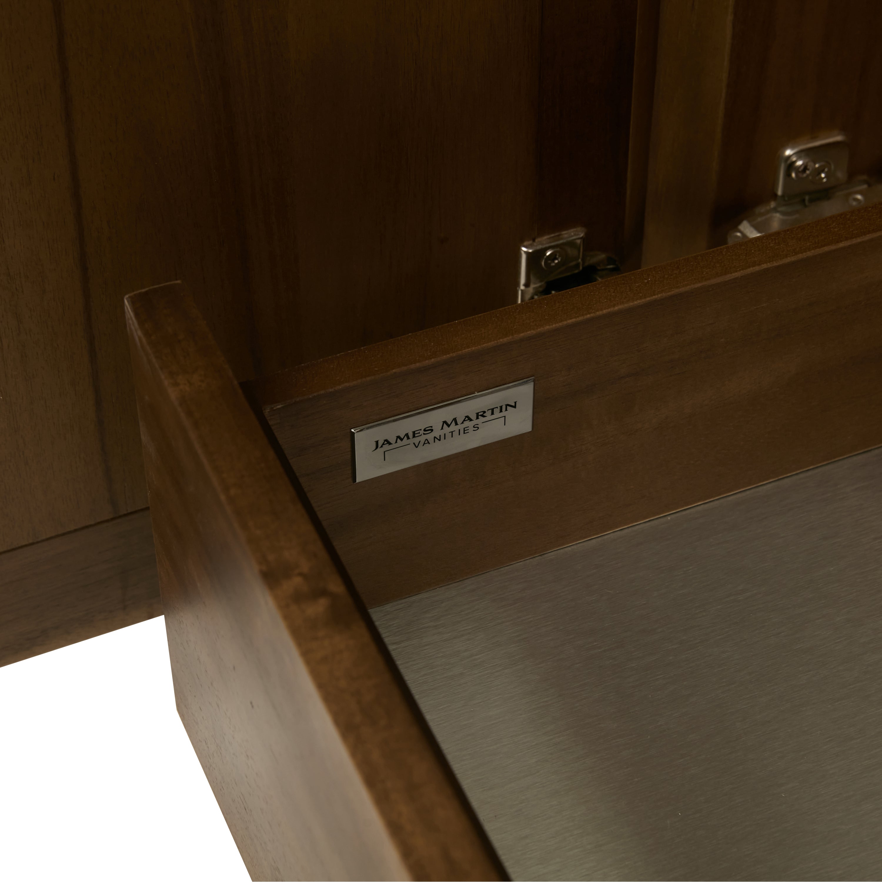 Marcello 36 Inch Single Bathroom Vanity with Sink - Chestnut Brown Finish for Modern Home & Apartment Remodeling