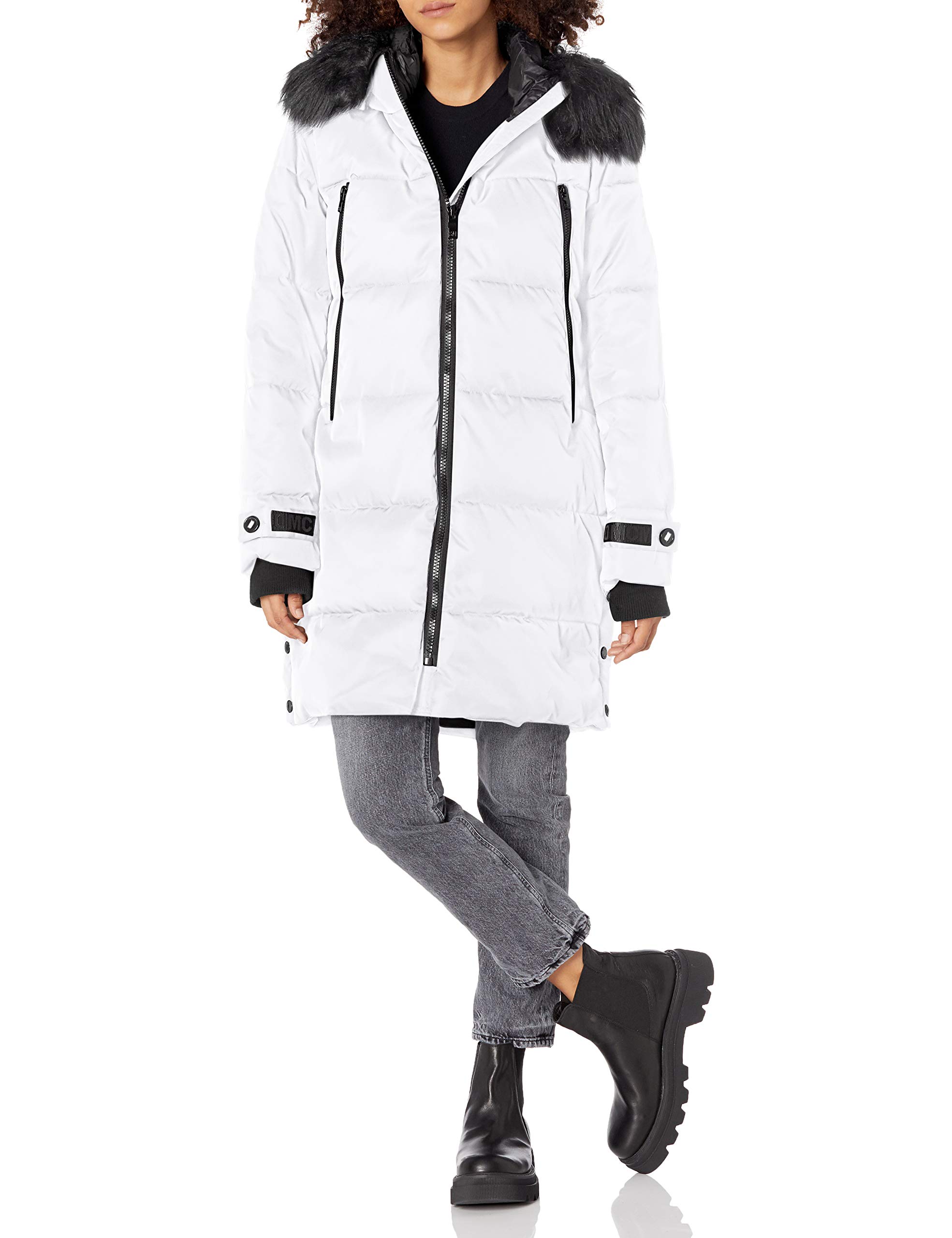 Steve Madden Women's Long Puffer Jacket - Winter Warm Down Coat with Hood, Waterproof & Windproof - Perfect for Snow, Skiing, and Cold Weather Outdoors