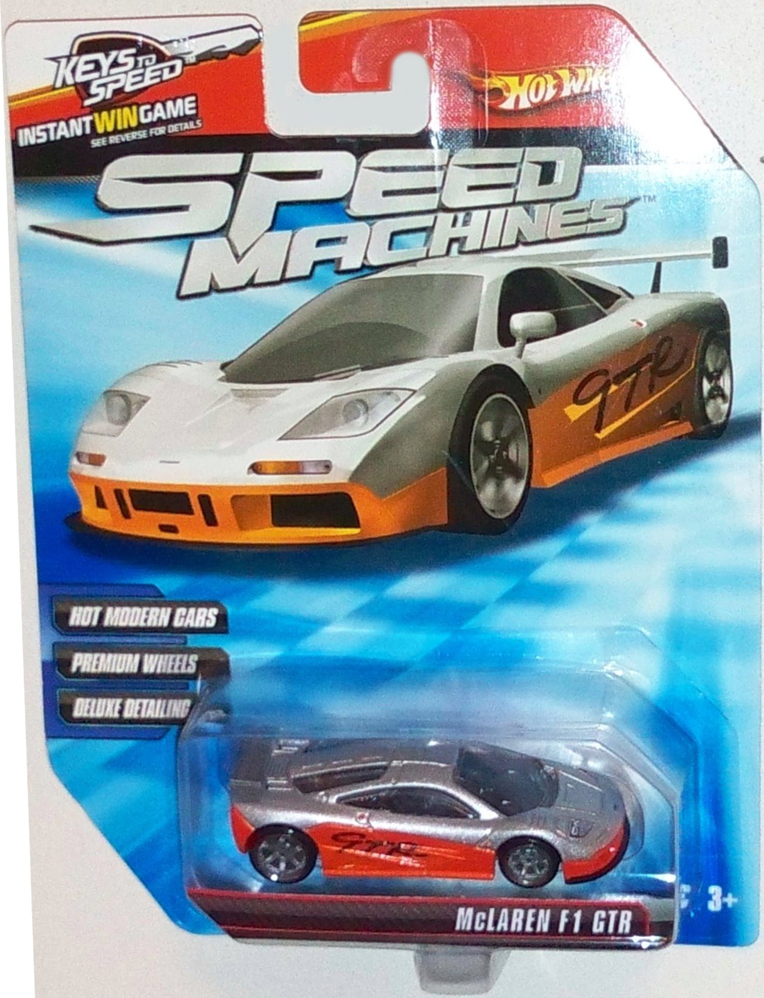 Hot Wheels 1:64 Scale McLaren F1 GTR Die Cast Car - Orange & Silver Collectible Toy for Kids & Adults | Perfect for Display, Racing Play & Car Collection Enthusiasts