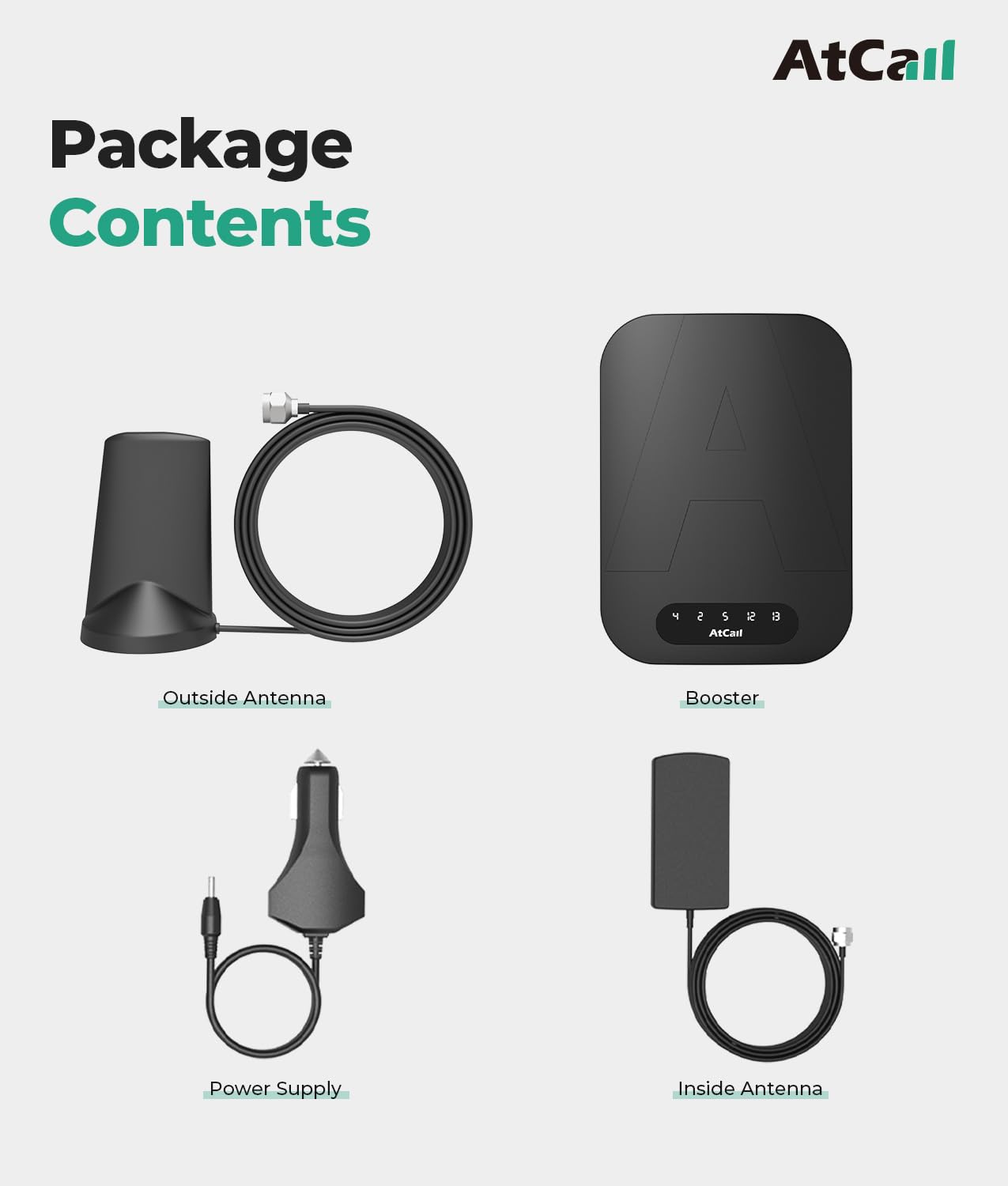 5G & 4G LTE Car Cell Phone Signal Booster with Magnetic Roof Antenna - FCC Approved for Verizon, AT&T, T-Mobile | Stronger Reception for Road Trips, Commuting & Rural Driving