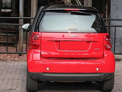2-Pack Silver Bumper Protector Spikes Guards for Smart Car - Front & Rear Protection Against Scratches & Dents