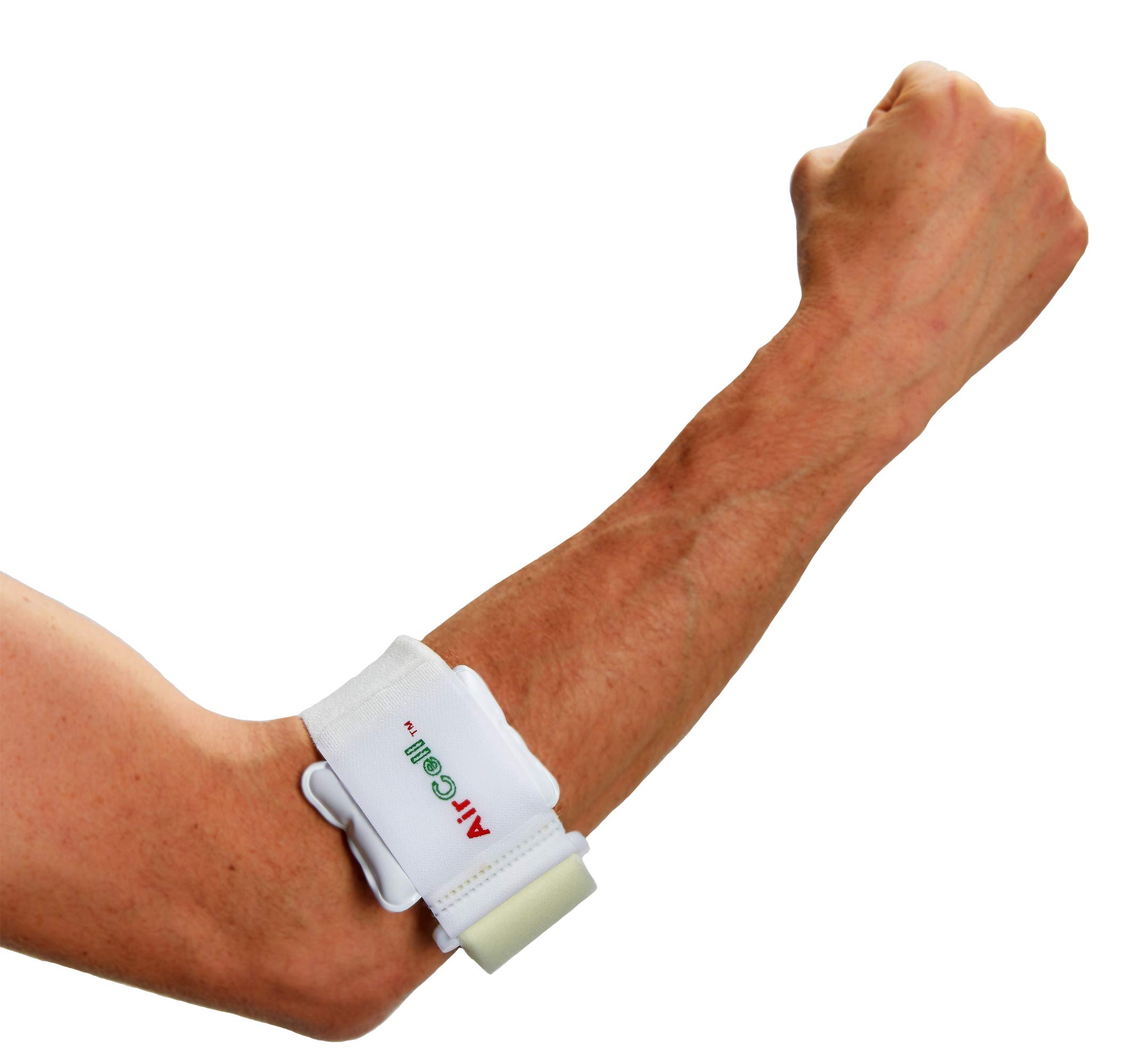 Tourna Air Cell Tennis Elbow Brace Support - Adjustable Compression Sleeve for Pain Relief & Tendonitis - Ideal for Tennis, Golf, Weightlifting & Daily Activities