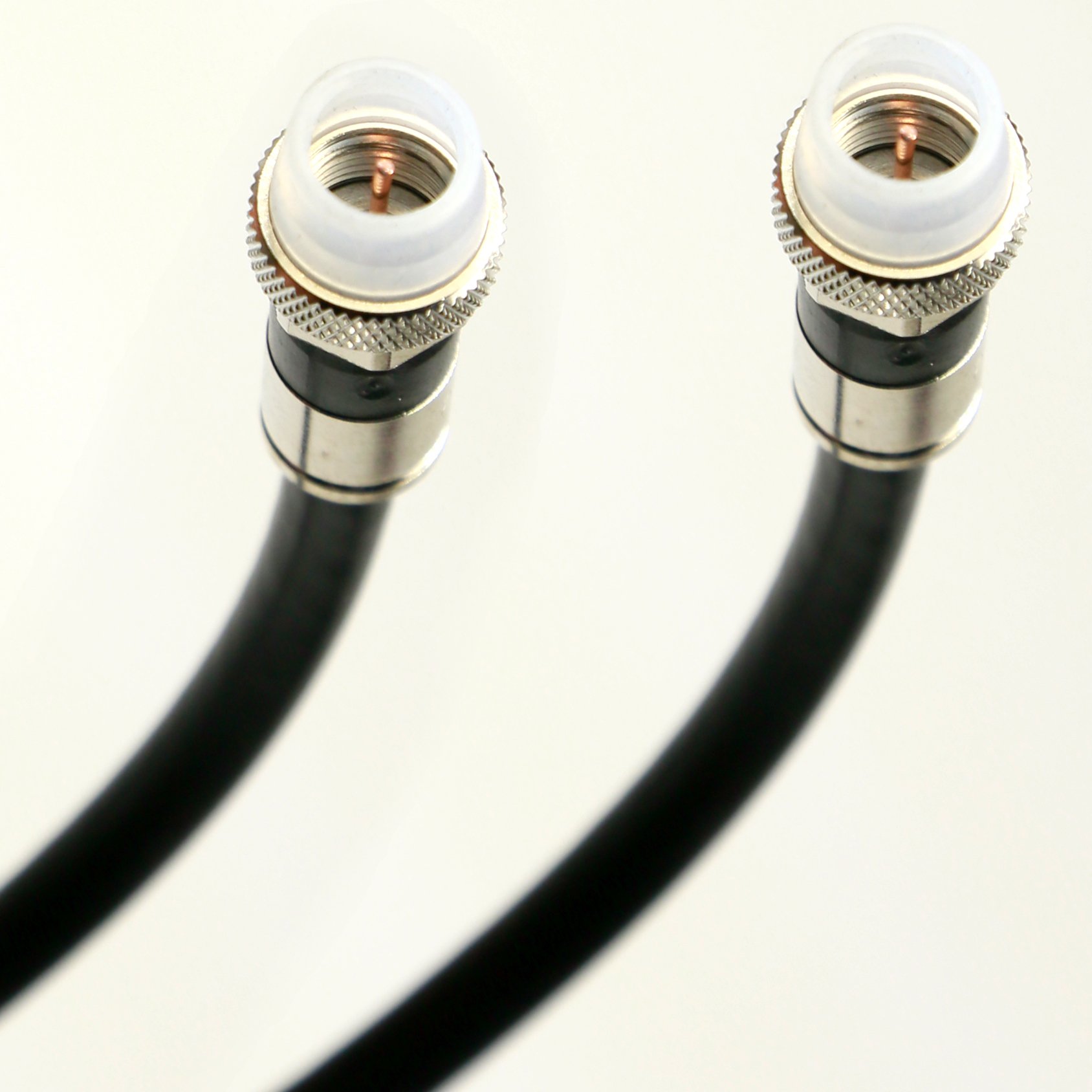200ft RG6 Coaxial Cable - 18AWG Direct Burial, Gel Coated, Weatherproof - USA Made for HD Antenna, Modem & Internet - Flood Resistant with Aqua Tight Connectors - Perfect for Outdoor Installations & Underground Wiring