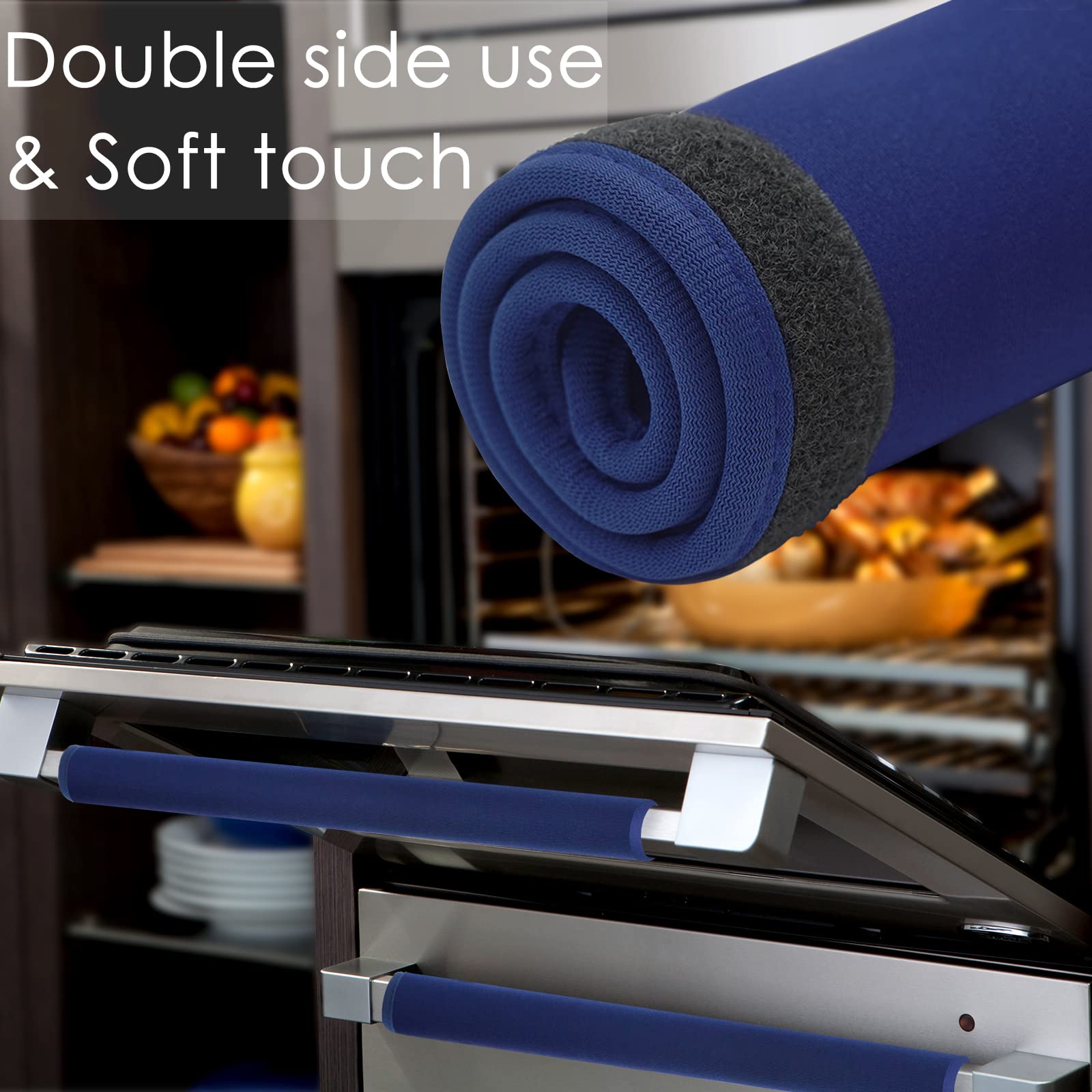 5-Pack Washable Refrigerator Door Handle Covers - Non-Slip Kitchen Appliance Protector for Fridge, Oven, Microwave & Dishwasher - Prevent Fingerprints & Food Stains - Perfect for Home, Office & Restaurant Use