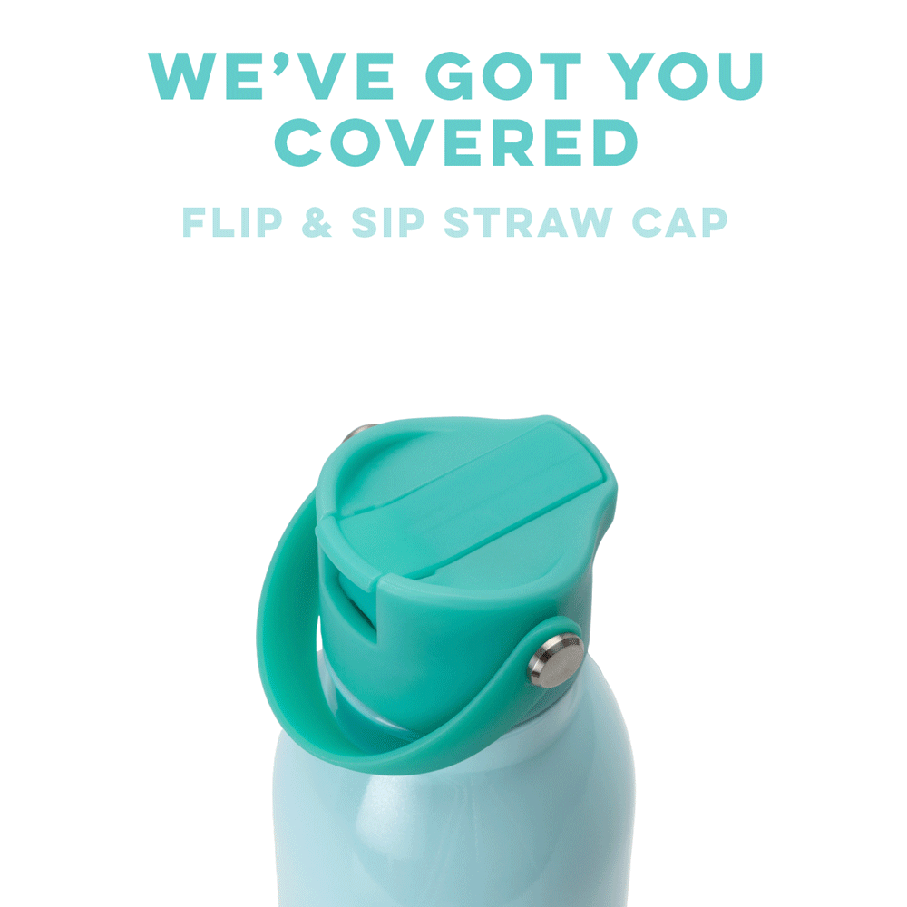 Aqua Flip + Sip Cap 26oz Leak-Proof Water Bottle - Perfect for Gym, Hiking & Outdoor Activities