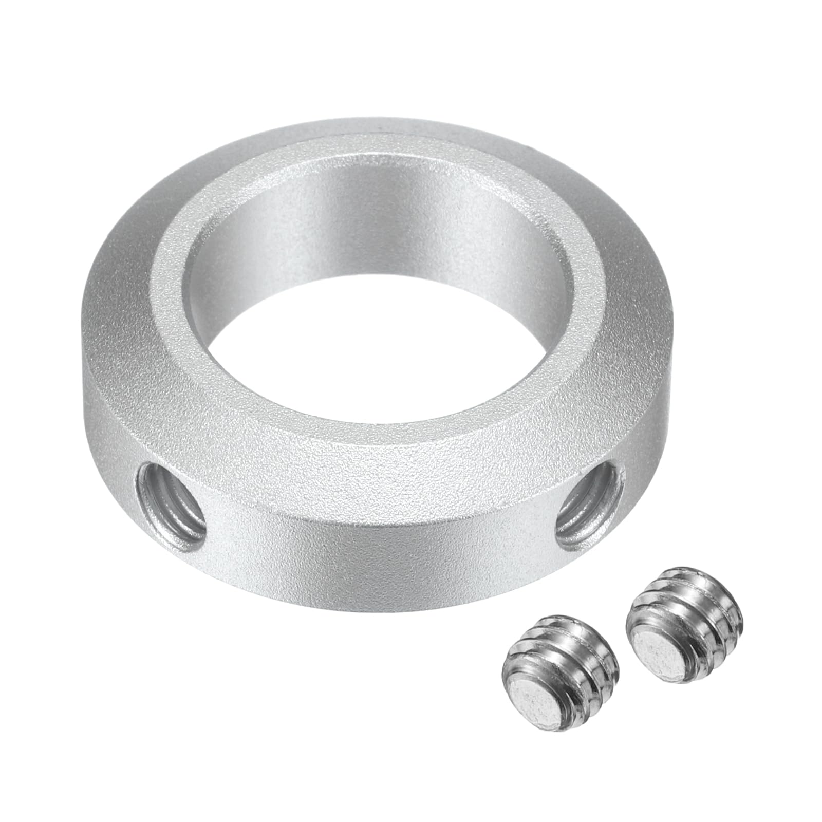 uxcell 4pcs Aluminum Alloy Set Screw Shaft Collar for 22mm Shaft - 35mm OD, 10mm Thickness with M6 Set Screws & Wrench - Perfect for Machinery, Robotics, and DIY Projects