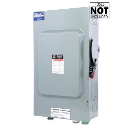 Heavy Duty Cam Lock Fused Disconnect Switch - Single Throw Safety Switch for Industrial Equipment & Electrical Panels - Ideal for HVAC Systems, Motor Controls & Power Distribution