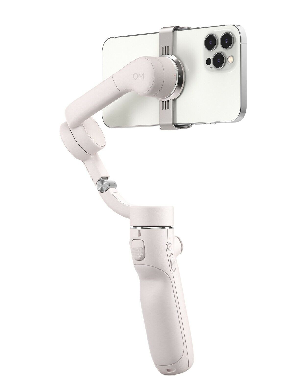 Refurbished DJI OM 5 Smartphone Gimbal Stabilizer - White | Compact 3-Axis Stabilization for Vlogging, Travel & Content Creation