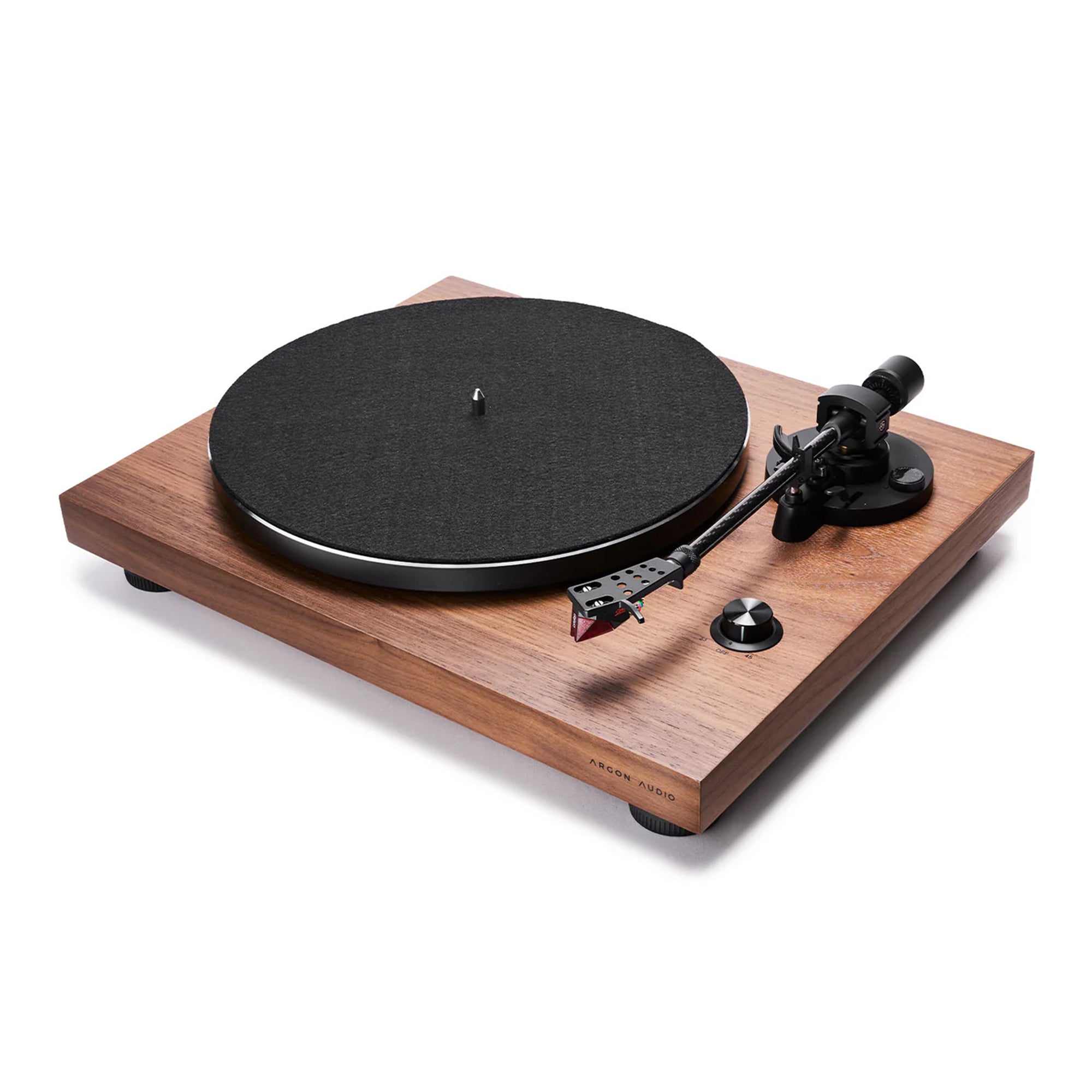 Argon TT 3 Plus Professional Vinyl Record Player - High-Fidelity Turntable with Bluetooth & USB | Perfect for Home Audio, DJing & Vinyl Collection (Black)