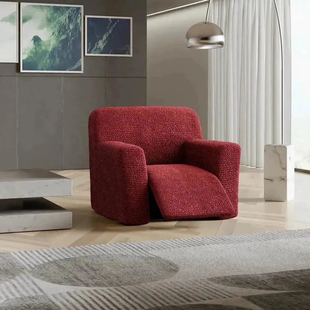 Microfiber Reclining Armchair Slipcover - Stretchable Furniture Protector for Living Room, Bedroom & Home Theater - Easy Wash Sofa Cover for Comfort & Style
