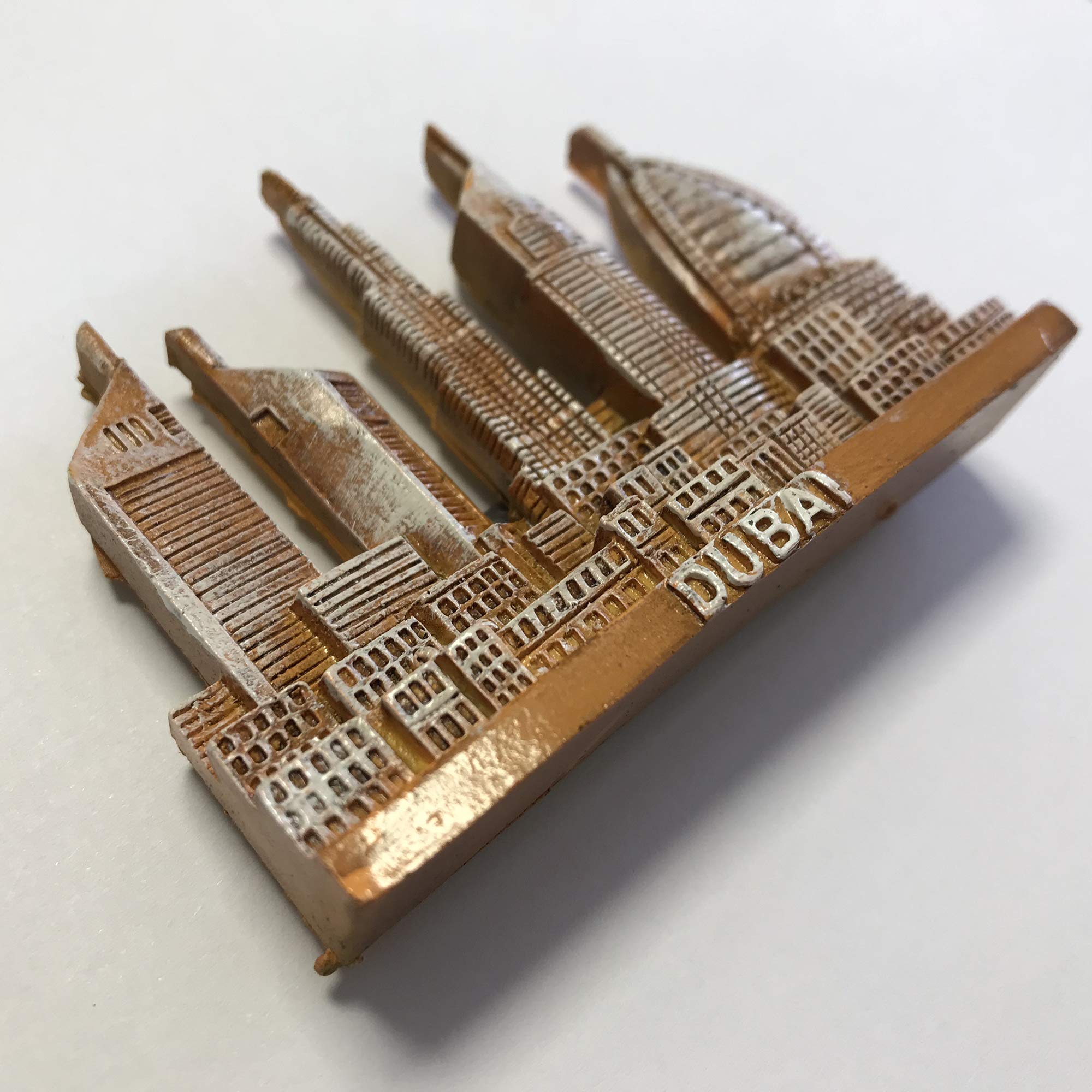 3D Dubai Skyline Refrigerator Magnet - Souvenir Travel Sticker for Home & Kitchen Decoration - Strong Fridge Magnet for Office, Gifts & Travel Memories