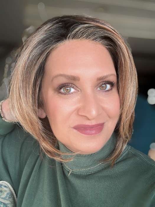 Bona Vita Synthetic Lace Front Wig with Mono Part - Natural Looking Human Hair Wig for Women | Perfect for Daily Wear, Cosplay & Special Occasions