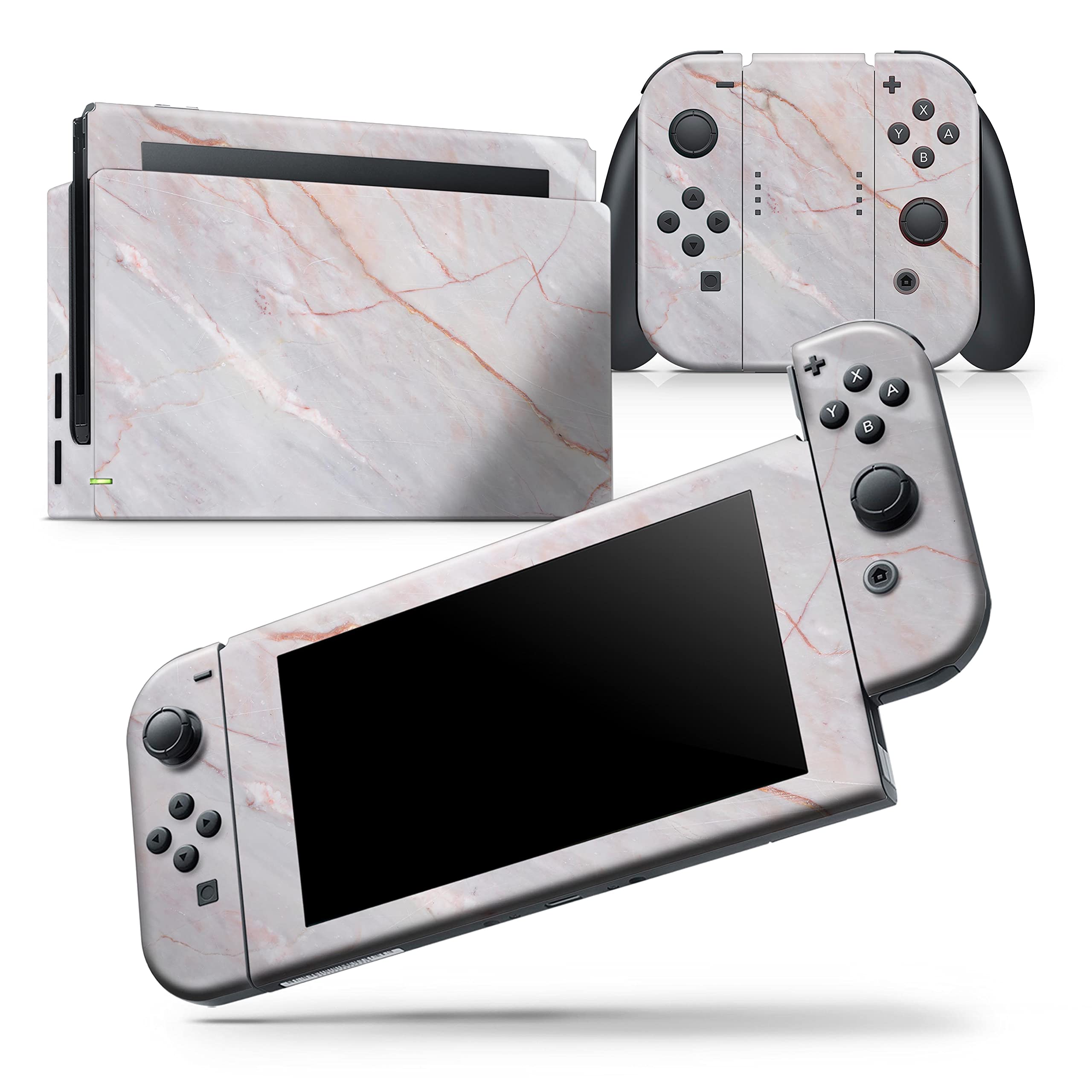 Nintendo Switch Dock Skin Decal - Scratch-Resistant Removable Vinyl Wrap Cover - Slate Marble Design - Protective Cover for Gaming Setup & Home Decor
