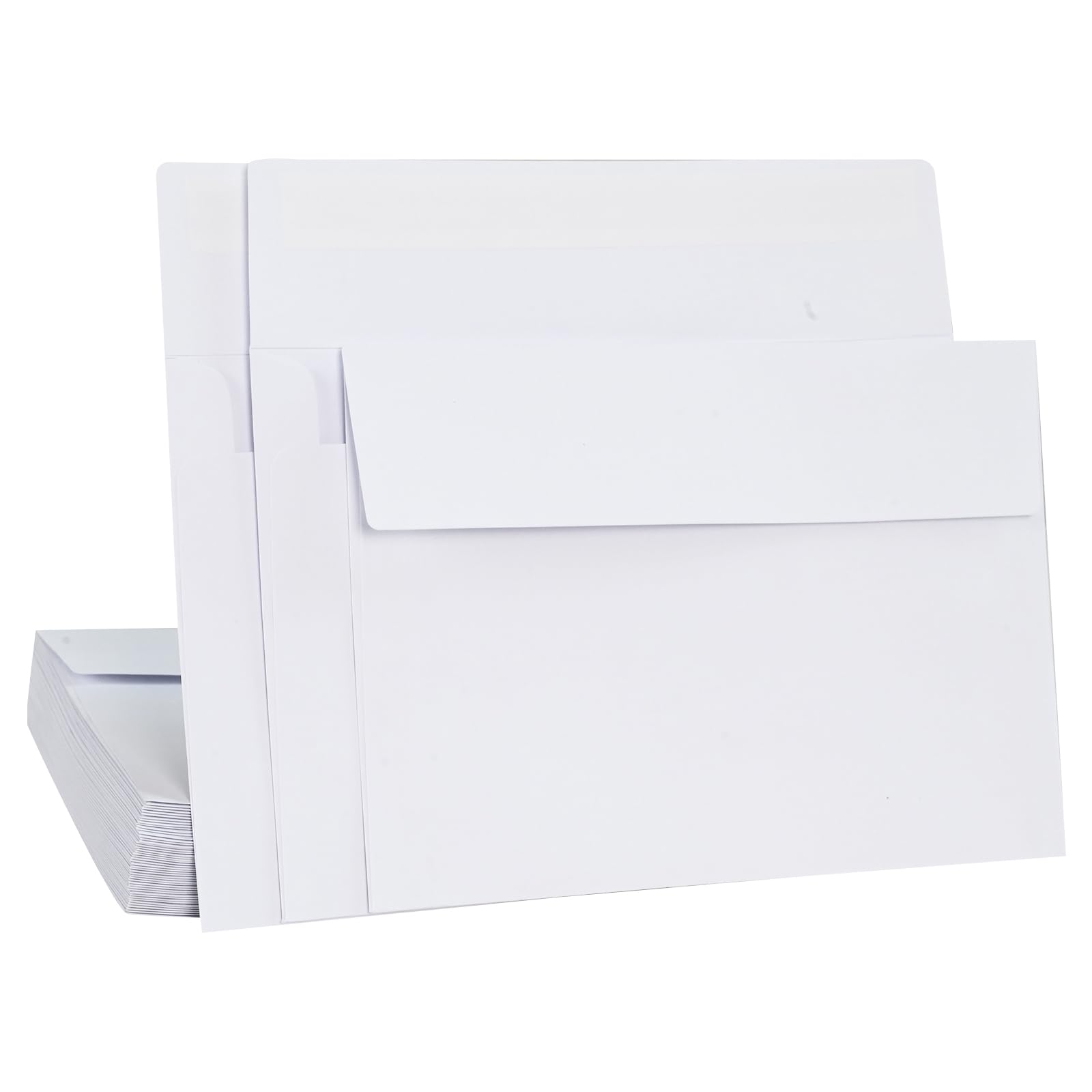 50 Pack White 4x6 Self Seal Envelopes - A4 Size Printable Invitation Envelopes for Weddings, Greeting Cards, Photos & Mailing | Perfect for DIY Invitations, Business Correspondence & Special Occasions