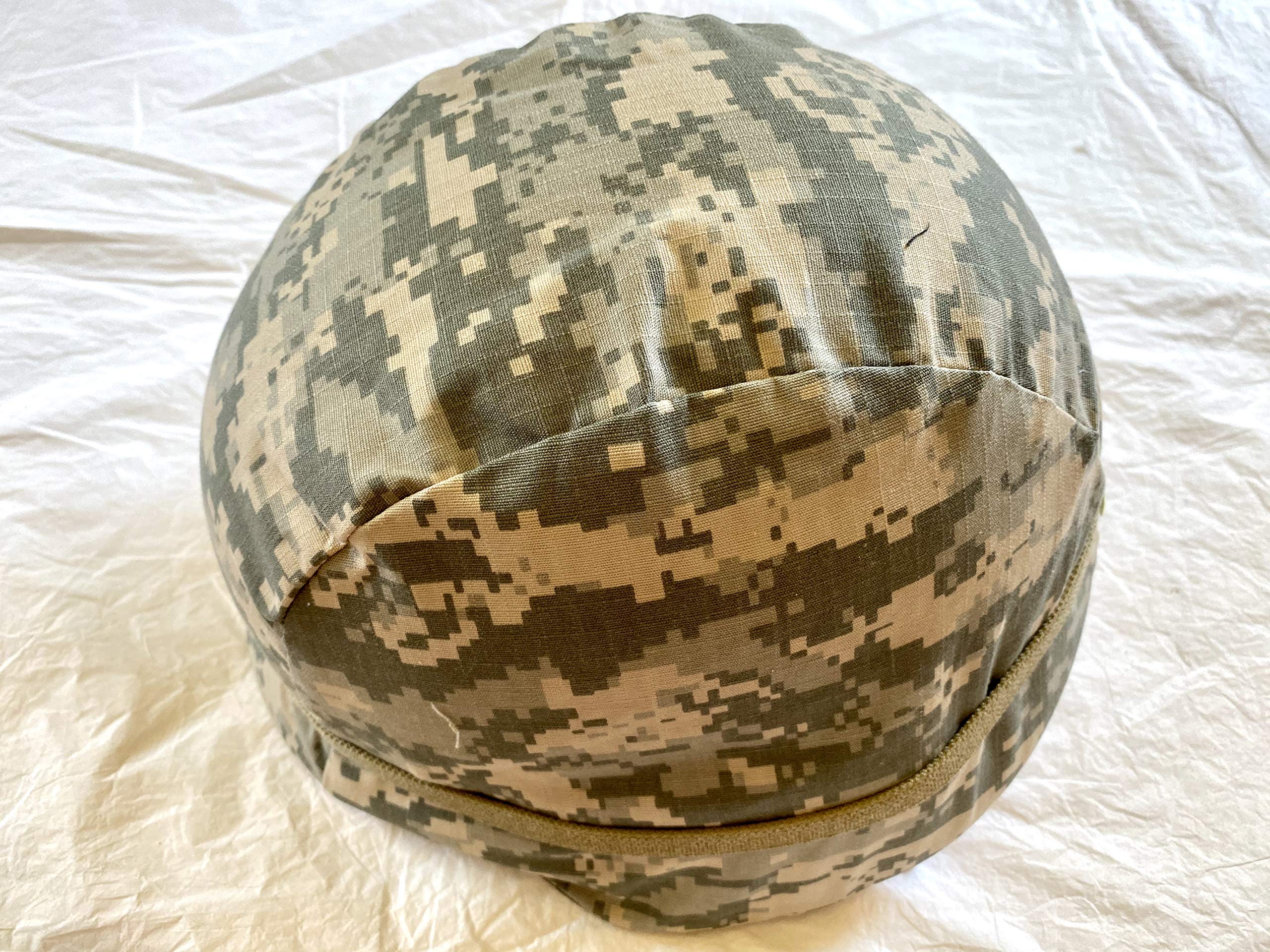 Original USGI PASGT Helmet with ACU Digital Camo Cover - Medium Size Military Tactical Gear for Airsoft, Paintball & Outdoor Survival