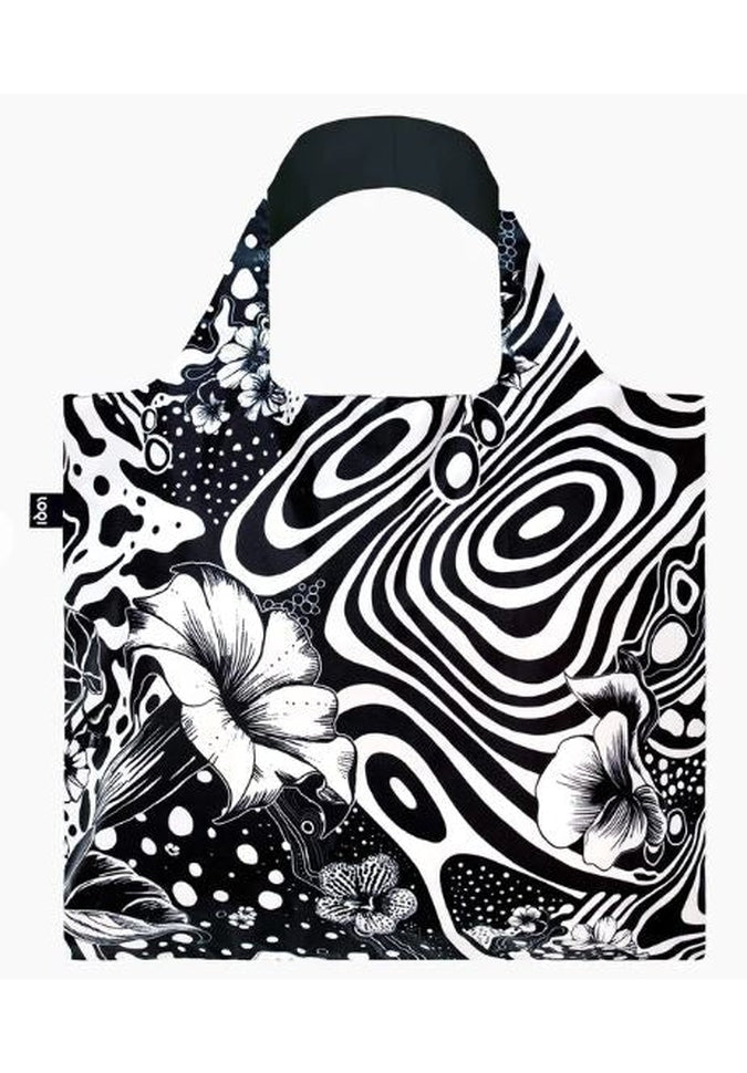 LOQI Eco-Friendly Reusable Shopping Tote Bag - Lightweight & Durable Foldable Grocery Bag - Perfect for Groceries, Beach Trips & Daily Errands