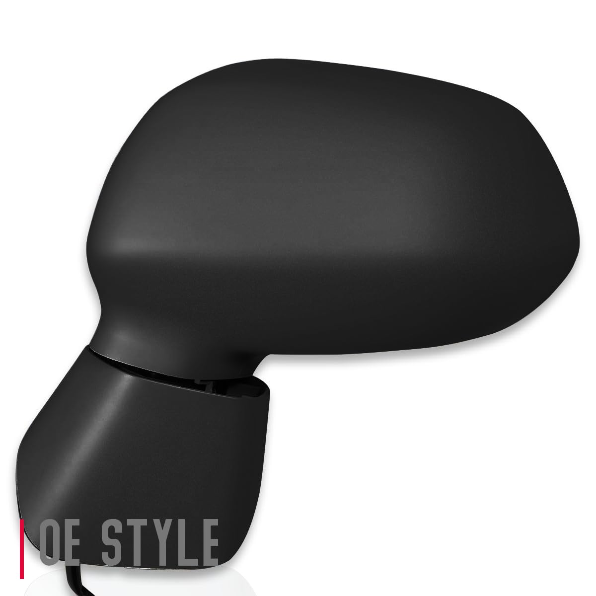 Auto Dynasty HO1320235 Manual Folding Power Adjustable Black Rear View Mirror for 2007-2008 Honda Fit (Driver Side Left) - Perfect Replacement for Enhanced Visibility & Safety While Driving
