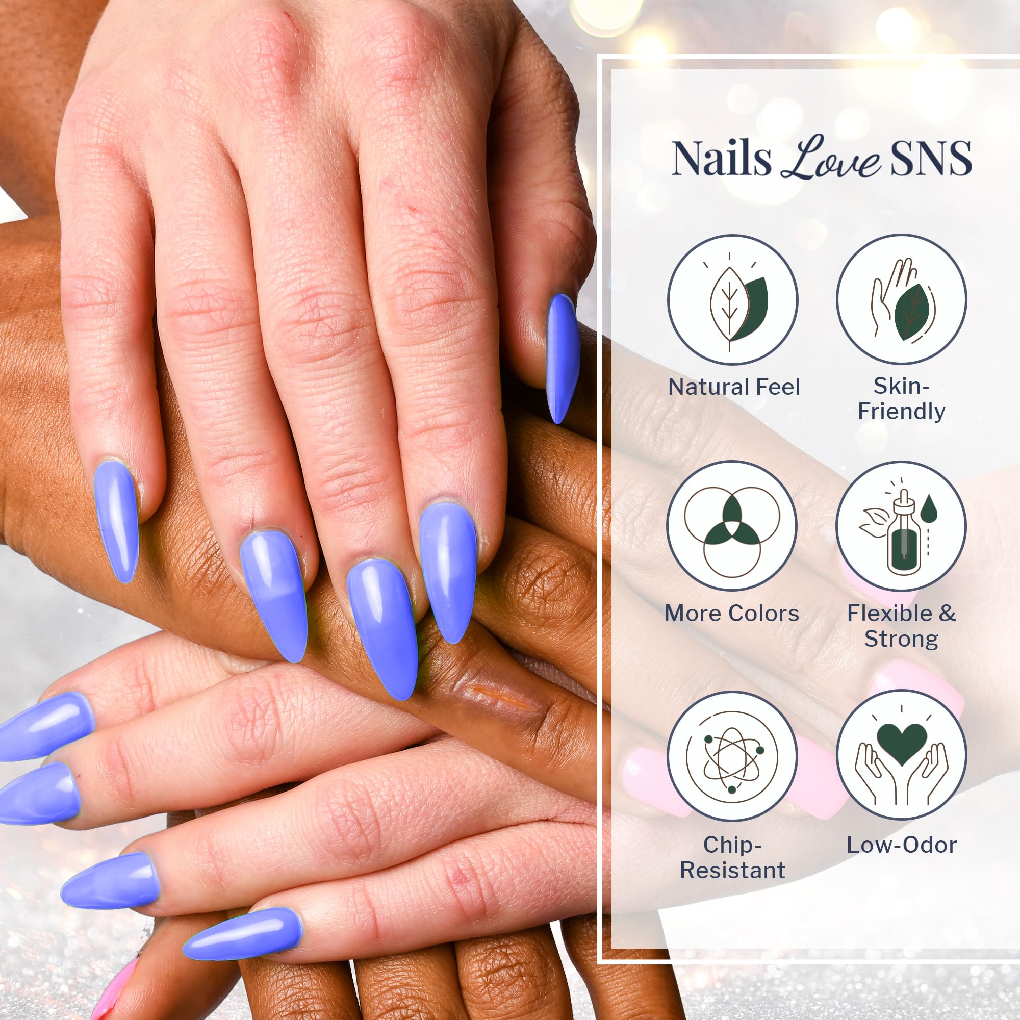 SNS Nails Dipping Powder Gel Polish - 385 (1 oz) - Long-Lasting Nail Color for Professional & DIY Manicures - Perfect for Home, Salon & Nail Art Designs
