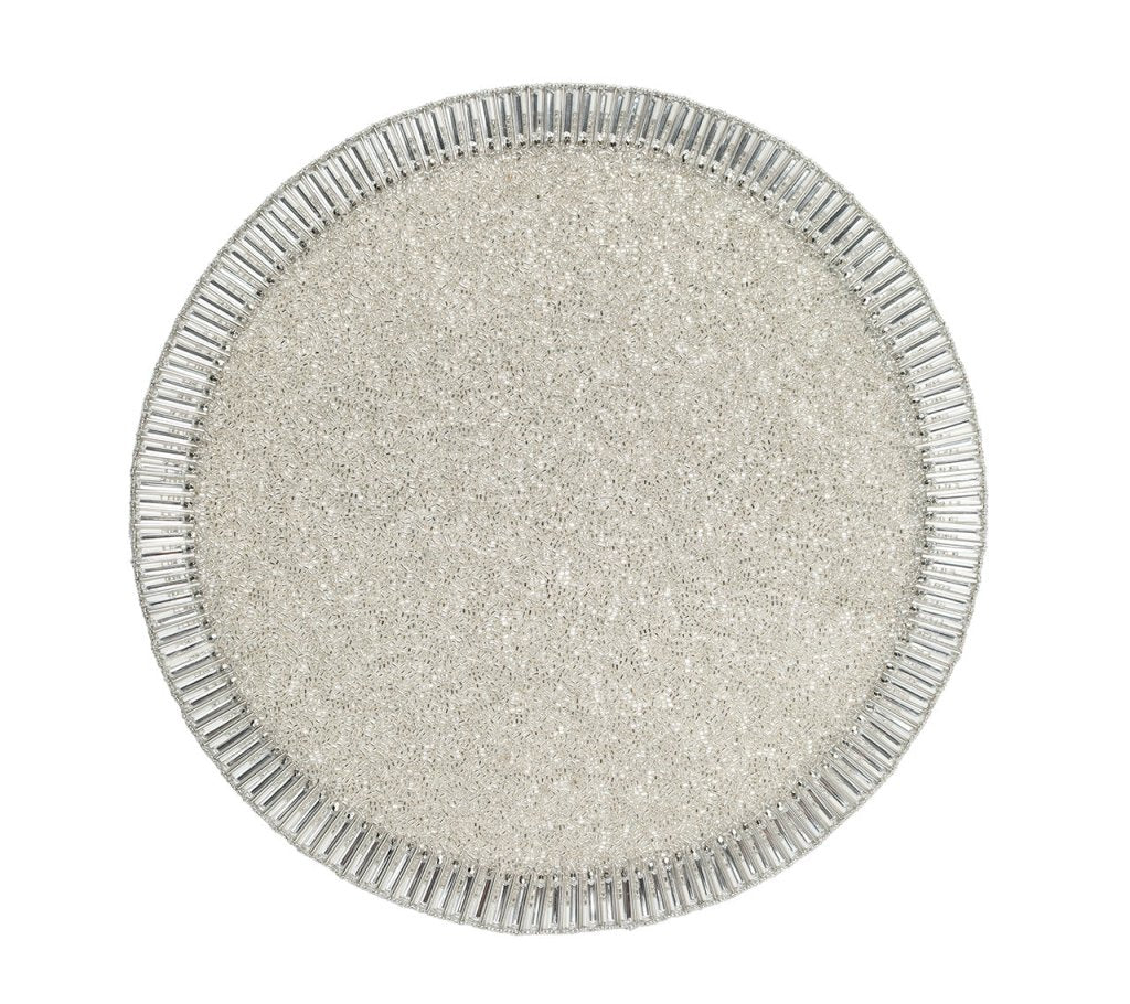 Premium Bevel Edge Placemats Set of 4 - Elegant Table Setting for Dinner Parties, Holidays & Everyday Use