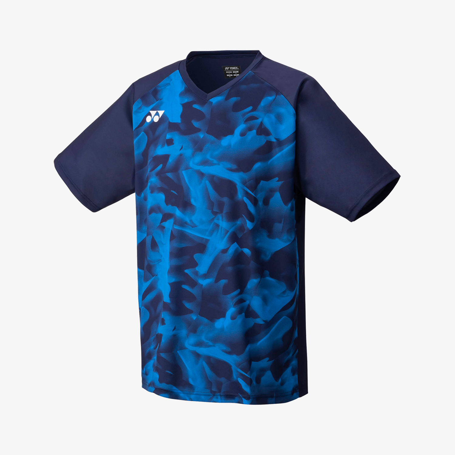 Yonex YM0033 Men's Crew Neck T-Shirt - Navy Blue - Comfortable & Breathable for Sports & Casual Wear