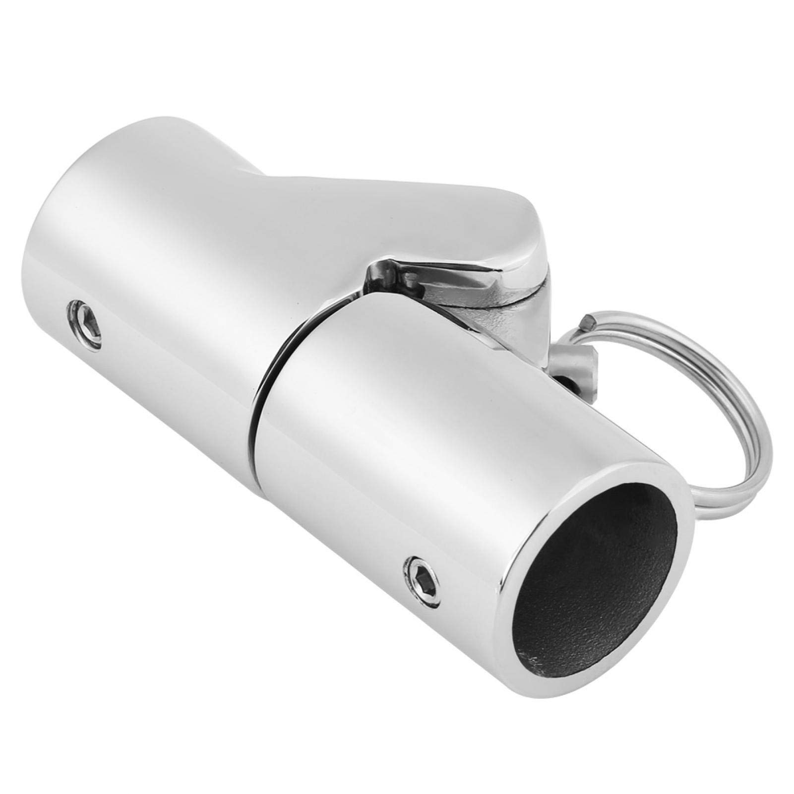 316 Stainless Steel Marine Boat Handrail Fitting - 22mm Folding Coupling Tube Pipe Connector for Boats & Yachts | Durable Boat Hardware for Deck Railings & Marine Applications