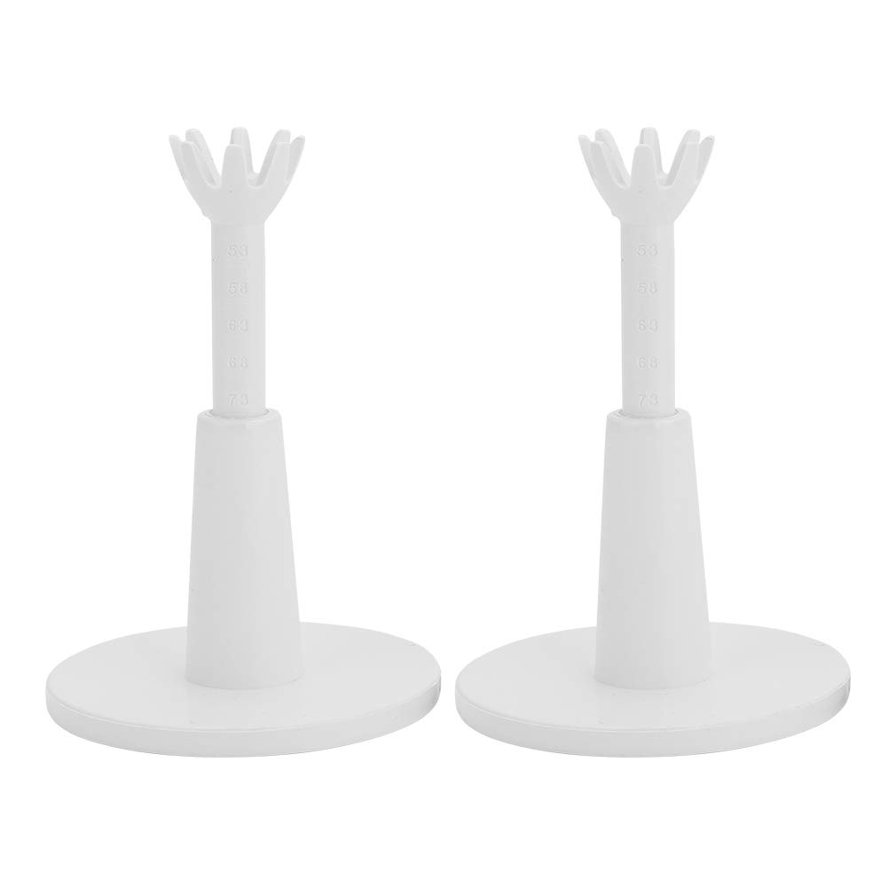 Premium Adjustable Golf Tees - Stable Golf Driving Range Tee Holder with Practice Tees for Training - Perfect for Driving Range & Backyard Practice (White)