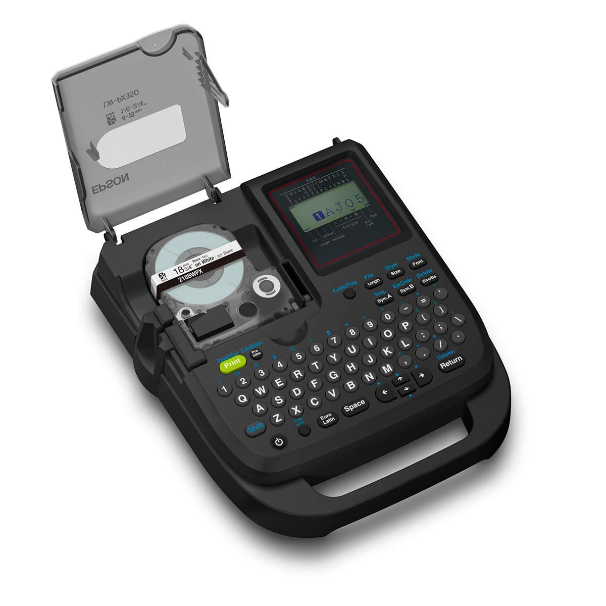 LABELWORKS LW-PX350 Professional Industrial Label Maker Kit with 4-Color Magnet Tape Bundle - 1/2